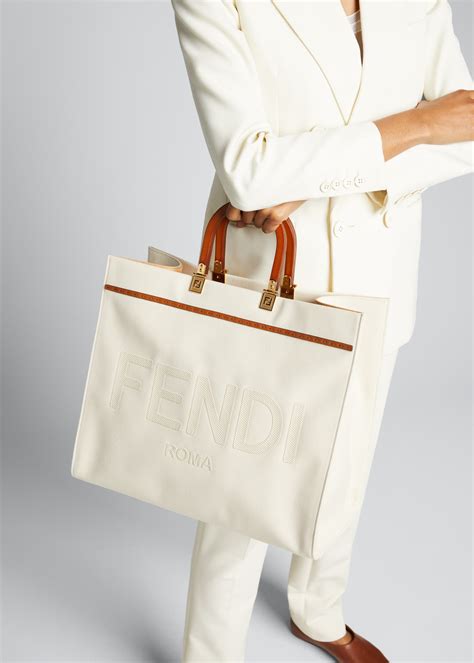 fendi large shopping bag|fendi tote bag 2020.